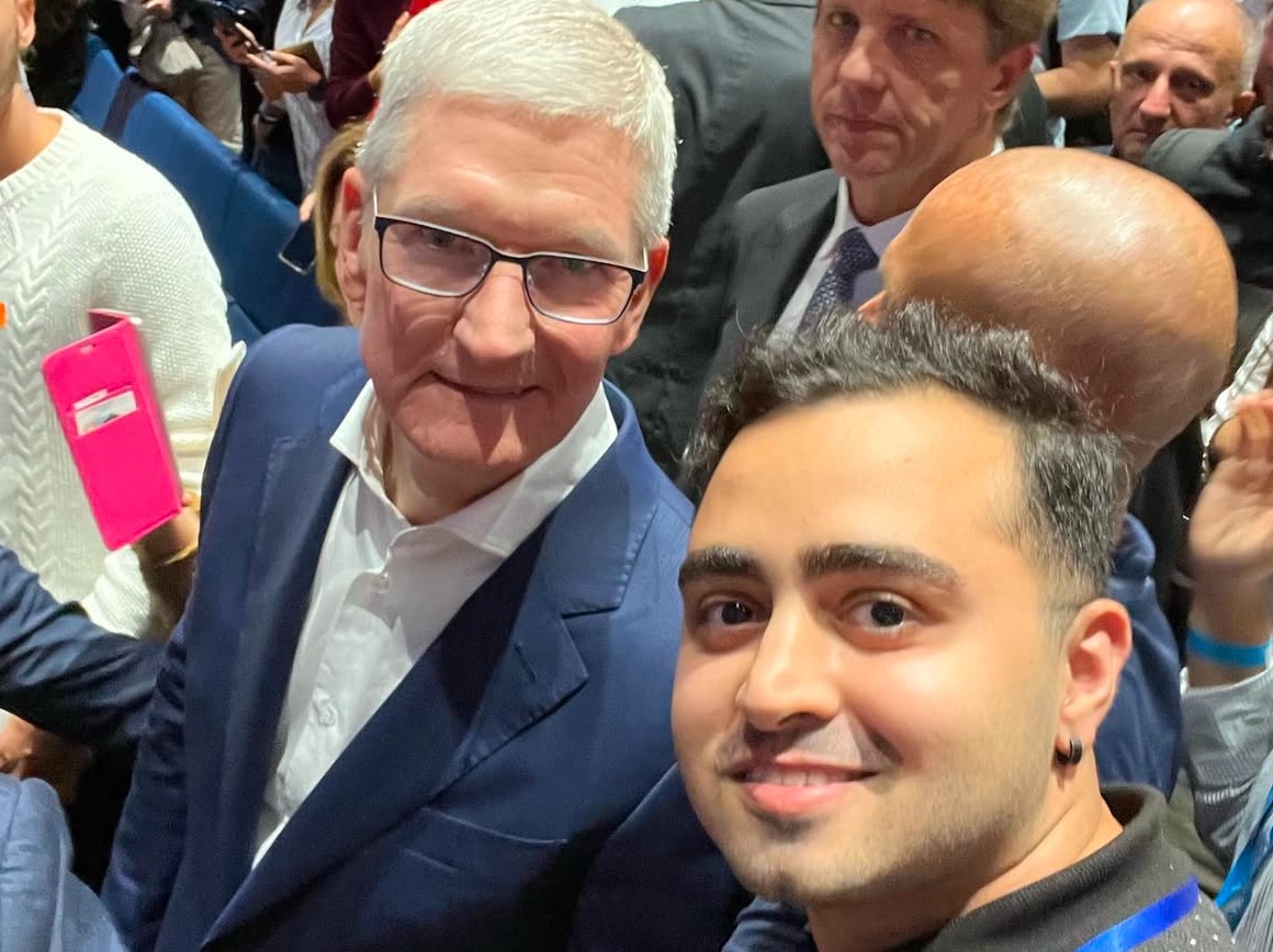 Selfie with Tim Cook